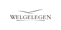 Logo with the word WELGELEGEN in capital letters. Above the text is a wavy line, and beneath it is a straight line resembling security fencing. The design is simple and elegant, offering a clear view of sophisticated aesthetics. Logo with the word WELGELEGEN in capital letters. Above the text is a wavy line, and beneath it is a straight line resembling security fencing. The design is simple and elegant, offering a clear view of sophisticated aesthetics.