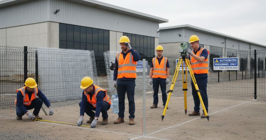security fence installation