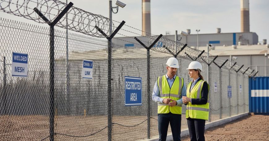 security fencing site